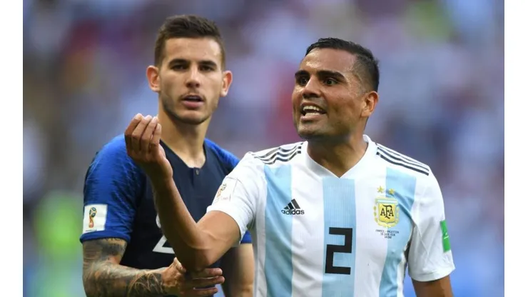 Gabriel Mercado en el duelo ante Francia.
