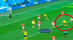 ¡ADEEEENTRO! Forsberg lo gritó: con su gol, Suecia está en cuartos.