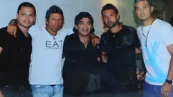 VIEJOS TIEMPOS. La dinastía junto a Diego Maradona hace ya una década.