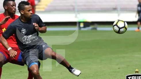 El atacante panameño aprovechó sus vacaciones y se incorporó a las prácticas