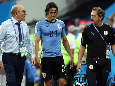 Uruguay confirmó que Edinson Cavani no está desgarrado