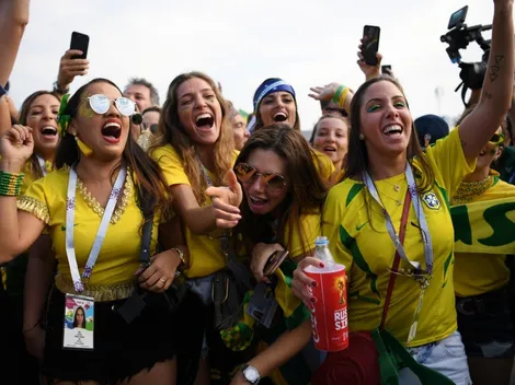 Hinchas de Brasil se burlan de Argentina en la previa de su partido