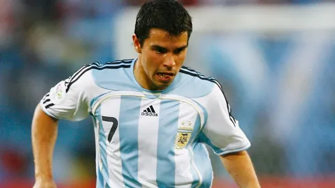 Javier Saviola en la Selección Argentina.