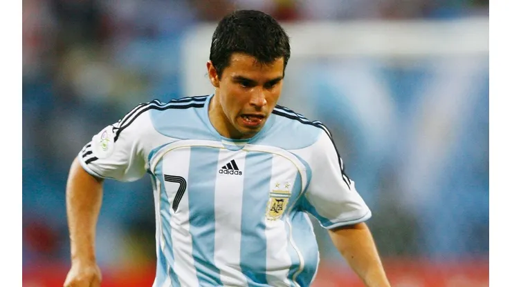 Javier Saviola en la Selección Argentina.