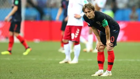 Modric se lamenta luego de errar el penal