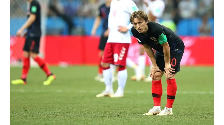 Modric se lamenta luego de errar el penal