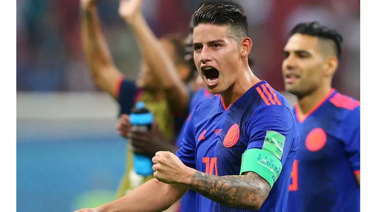 James Rodríguez fue el más ovacionado en la llegada a Moscú. (Foto: Getty)