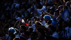 ¡EN TODOS LADOS! Pese a la eliminación, varios argentinos coparon el Estadio de Nizhny.