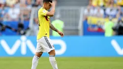 James Rodríguez salió lesionado en el partido ante Senegal. (Foto: Getty)