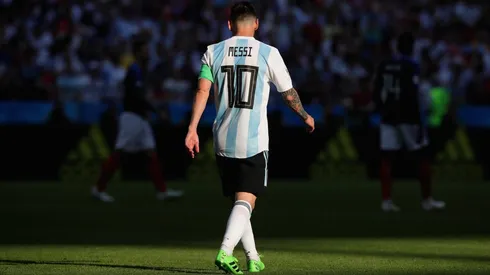 Foto de Lionel Messi, jugador de la Selección Argentina.
