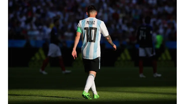 Foto de Lionel Messi, jugador de la Selección Argentina.