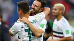 Chicharito y Layún se platinaron de cara al partido contra Brasil.