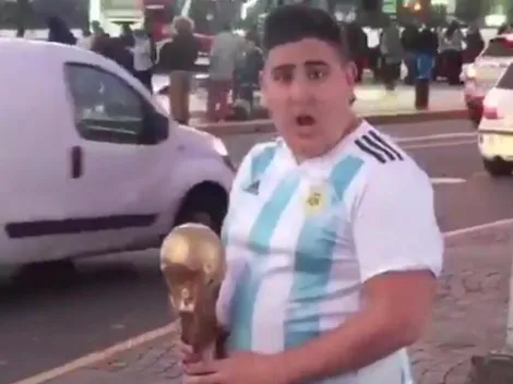 Le quisieron pegar a "Traeme la Copa, Messi"