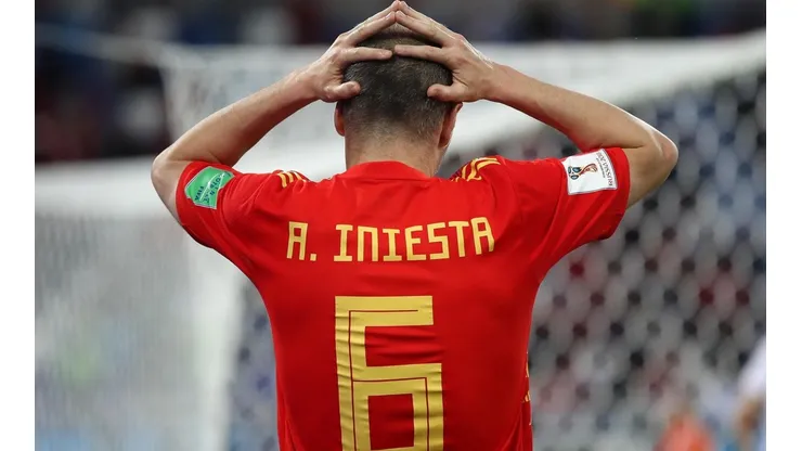 Foto de Andrés Iniesta, jugador de la Selección de España.