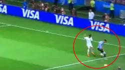 Foto de Rodrigo Bentnacur con la Selección Uruguay.