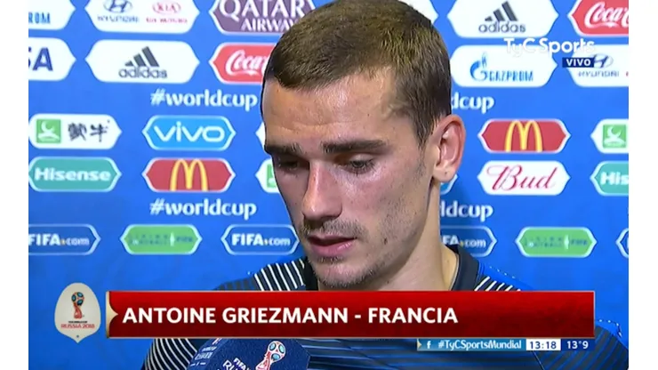 Periodista argentino fue trolleado en vivo por Griezmann