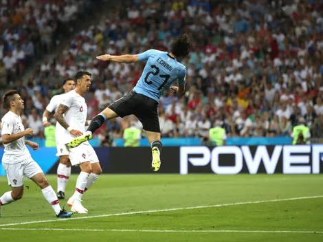 ¡La dupla charrúa! Centro de Suárez y cabezazo perfecto de Cavani