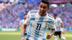 Foto de Ángel Di María, jugador de la Selección Argentina.