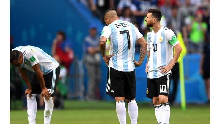 Foto de los jugadores de la Selección Argentina