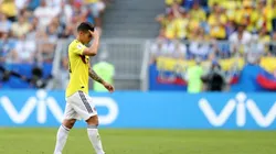 James Rodríguez se retiró antes de que finalice el primer tiempo del último partido de la Selección Colombia.
