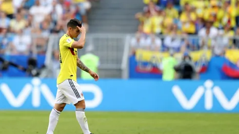 James Rodríguez se retiró antes de que finalice el primer tiempo del último partido de la Selección Colombia.