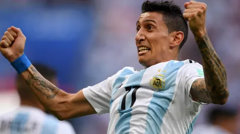 Di María grita su gol