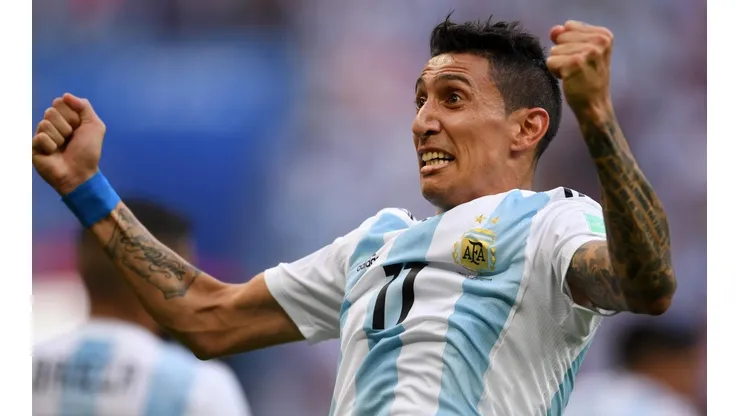 Di María grita su gol
