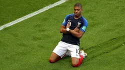 Foto de Mbappé celebrando su gol ante Argentina.