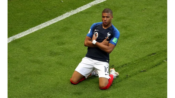 Foto de Mbappé celebrando su gol ante Argentina.