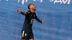 TODO RISAS. Neymar durante el entrenamiento de la Selección de Brasil (Foto: Getty).
