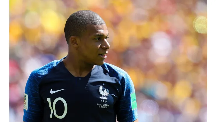 DONATELLO. Kylian Mbappé durante el debut de Francia en el Mundial de Rusia 2018 (Foto: Getty).