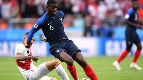 Paul Pogba en la Copa del Mundo de Rusia.