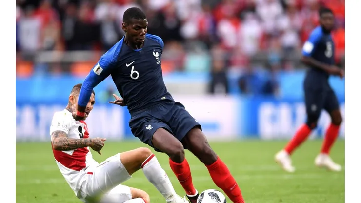 Paul Pogba en la Copa del Mundo de Rusia.