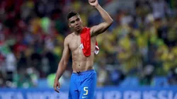 Casemiro durante el triunfo de Brasil ante Serbia.