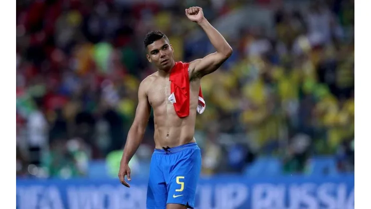 Casemiro durante el triunfo de Brasil ante Serbia.
