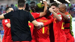 ARRIBA DE TODOS. Lukaku festeja el triunfo de Bélgica, que logró el primer puesto en el Grupo G (Foto: Getty).