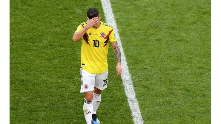 James Rodríguez se retiró lesionado en el primer tiempo. (Foto: Getty)