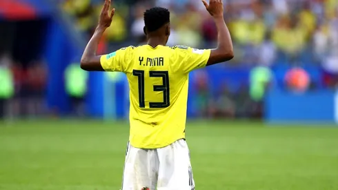 Yerry Mina, el jugador del partido. (Foto: Getty)