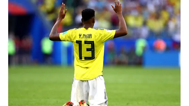 Yerry Mina, el jugador del partido. (Foto: Getty)