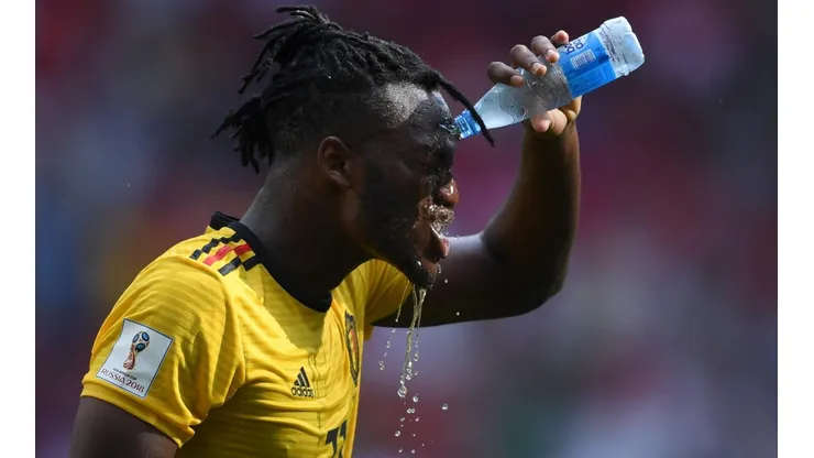 PARA NO CREER. Batshuayi hizo la celebración más curiosa del Mundial de Rusia 2018 (Foto: Getty).