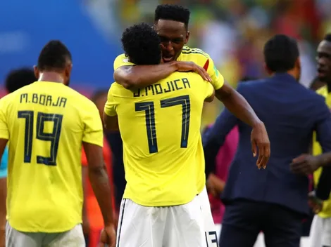 Barcelona también festejó el gol de Yerry Mina