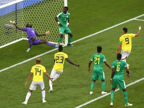 La insólita reacción de un jugador de Senegal en el 1-0 de Colombia