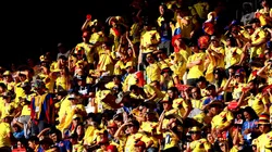 La hinchada de Colombia ante Senegal