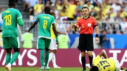 Foto de la Selección de Senegal ante Colombia en Mundial de Rusia.