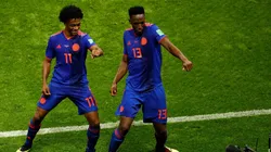Yerry Mina fue el autor del primer tanto de la Selección Colombia a Polonia.