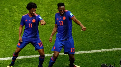 Yerry Mina fue el autor del primer tanto de la Selección Colombia a Polonia.