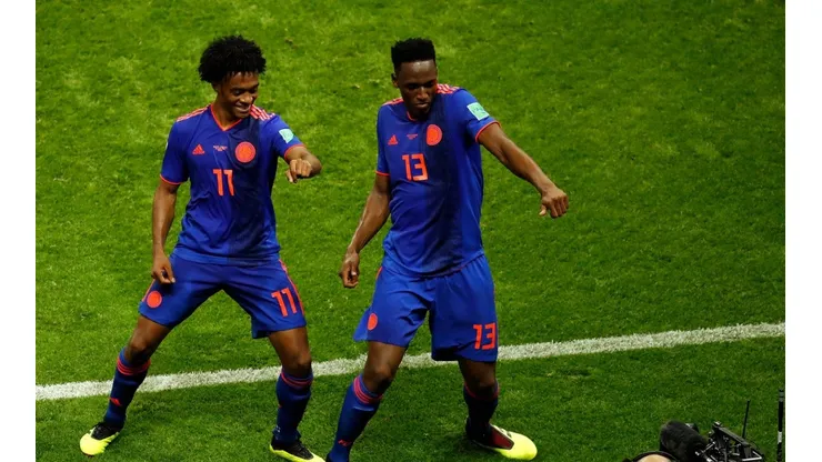 Yerry Mina fue el autor del primer tanto de la Selección Colombia a Polonia.