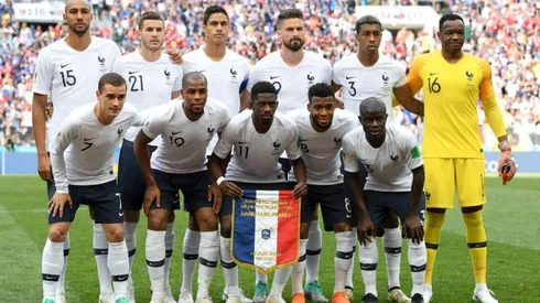 Francia durante el cotejo contra Dinamarca.