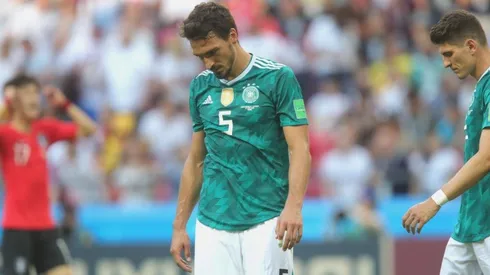 El dolor de Mats Hummels ante Corea del Sur.