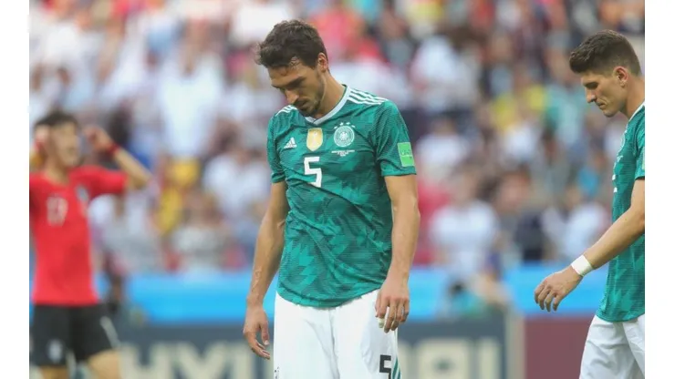El dolor de Mats Hummels ante Corea del Sur.